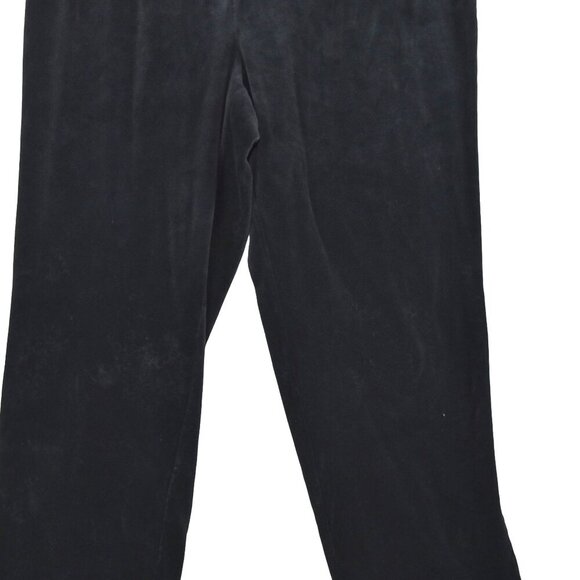 J. Jill Pure Jill Corded Wool Velour Pants Black Soft Slim Leg Size M Pull On - Picture 4 of 9